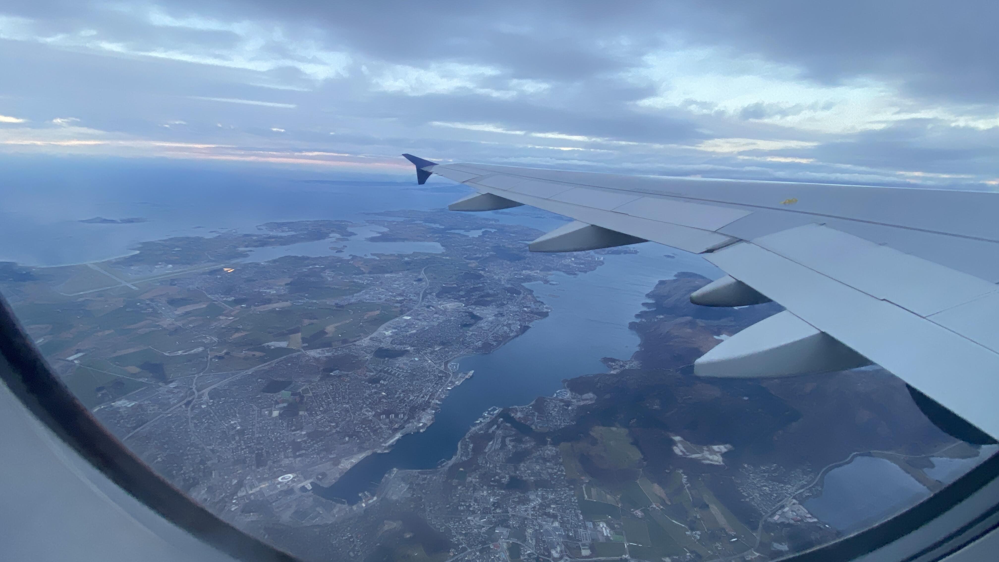 Gandsfjorden fra luften
