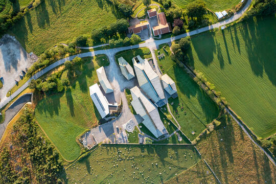 The museum Vitengarden - the Science Farm taken from above